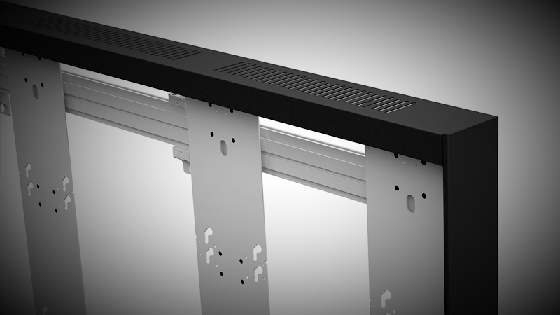 Draper Foundation Origin Mounts include a complete side trim option for a finished appearance