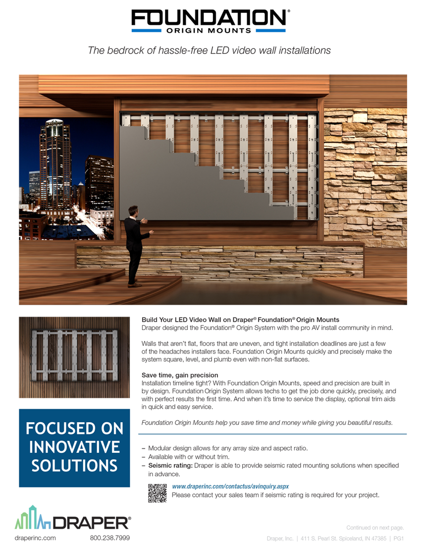 Foundation Origin Mounts brochure